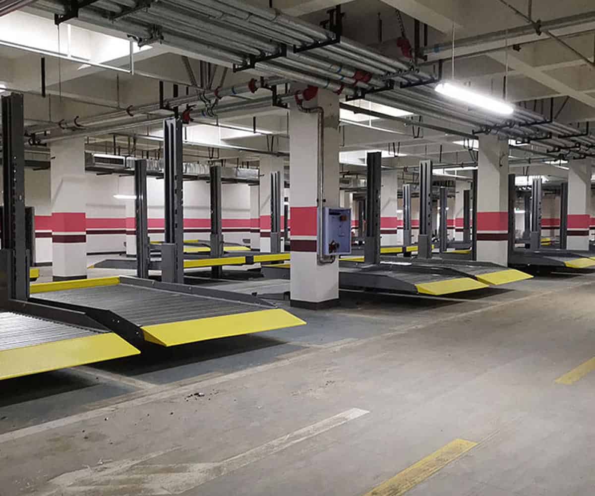 關嶺雙層簡易升降停車立體車庫拆除