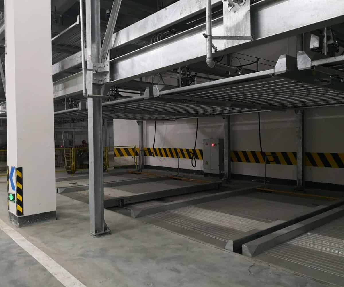 錦屏單列式二層升降橫移式機械車庫